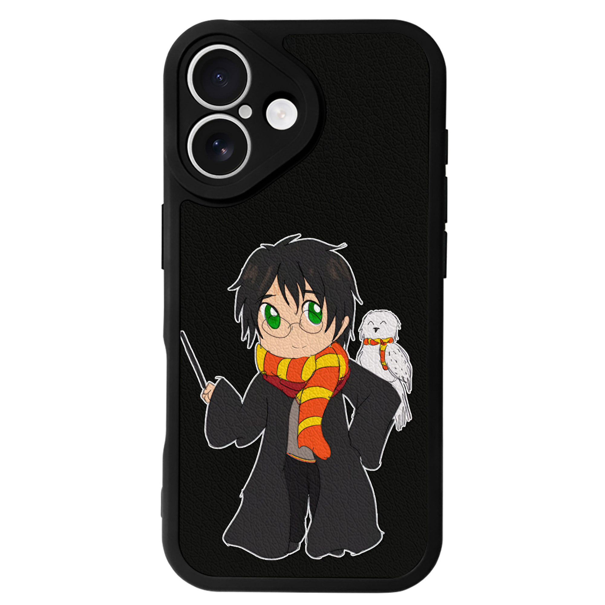 （画像用） Harry Potter ハリー・ポッターシリーズ 【iPhone 16シリーズ対応】シリコンスマホケース（レザー調） 材質：シリコン